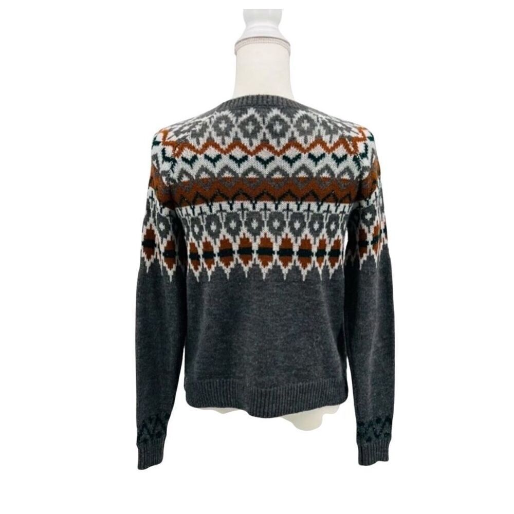 Pink Rose Sweater Pullover Azteca Print - Picture 2 of 6